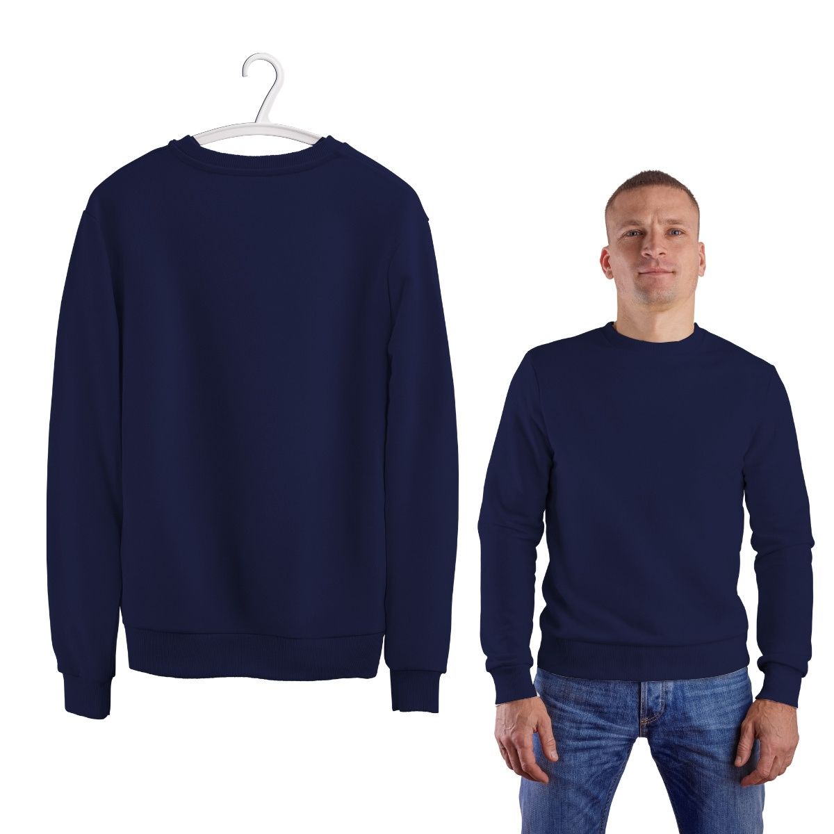 Blusa de Segurança Moletom Térmico Felpado Azul - Maicol - Imagem 2