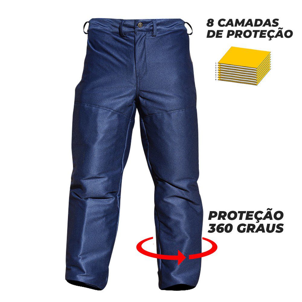 Calça de Segurança Motosserrista 8 camadas - Teknoluvas - Imagem 2