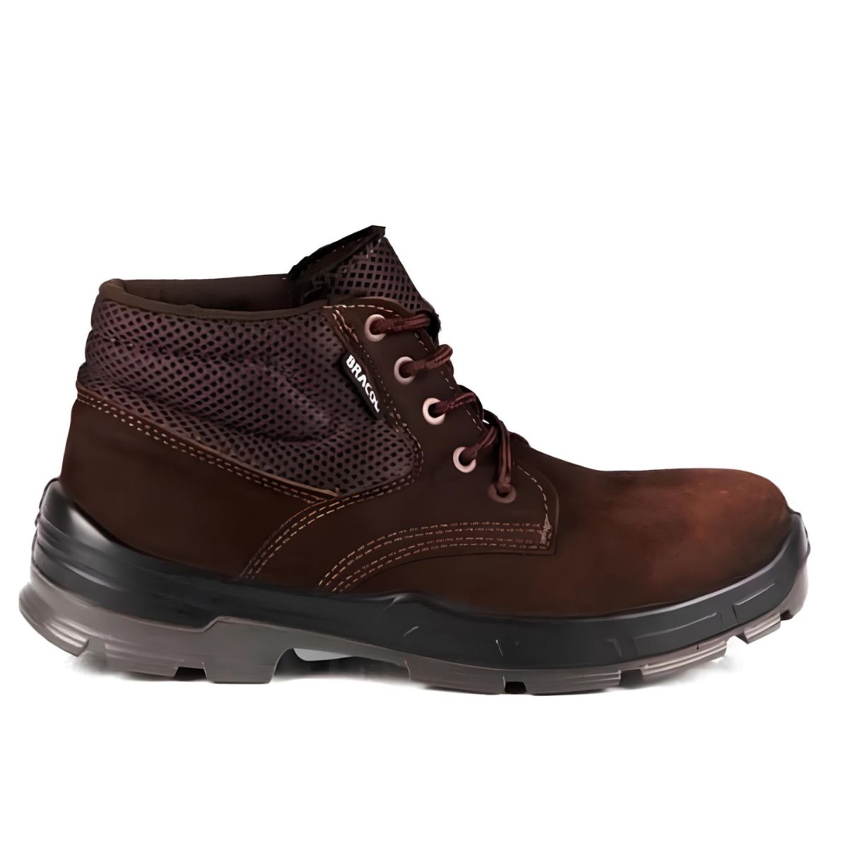 Coturno de amarrar acolchoado Nobuck Marrom Café bico de PVC DUBAI BAE - BRACOL - Imagem 2