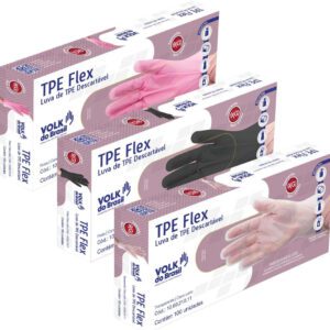 Luva de TPE Livre de Latex Sem Pó Volk