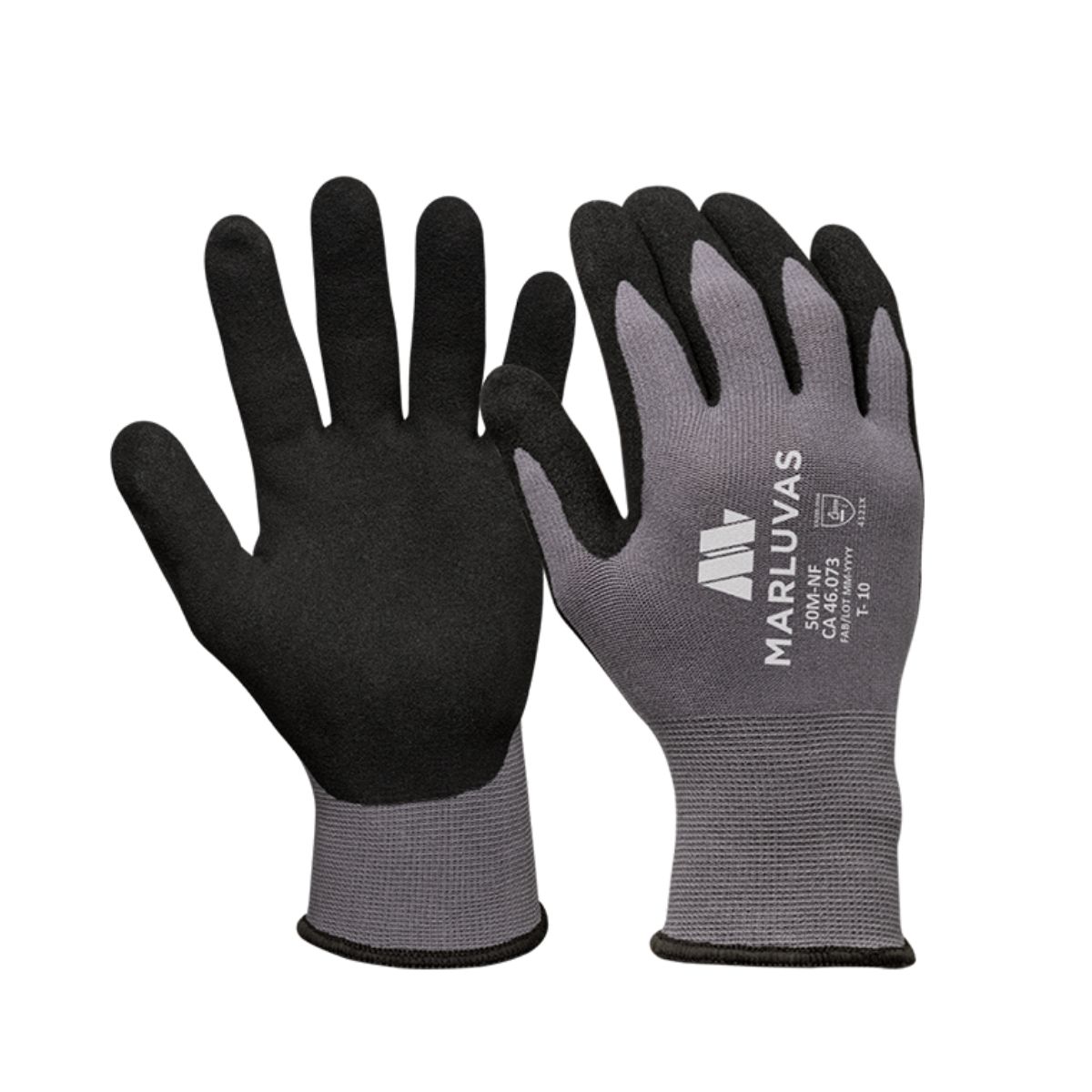 Luva em Nylon com Banho Nitrilico Foam Spider M 50M-NF MARLUVAS