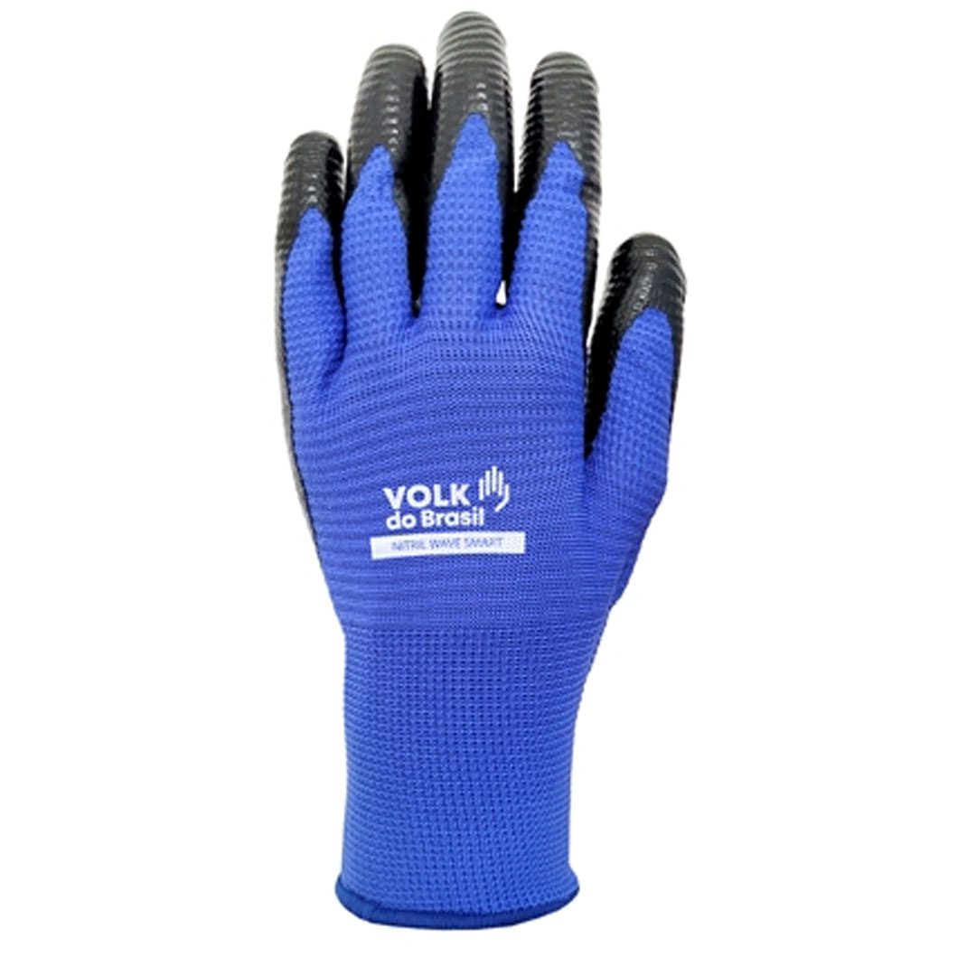Luva Multitato Revestida com Látex Nitrílico Nitril Wave Smart - Volk - Imagem 4