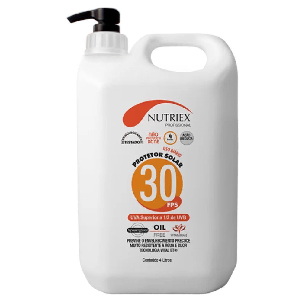 CREME DE PROT. SOLAR SUAVE FPS 30 4 LT - NUTRIEX
