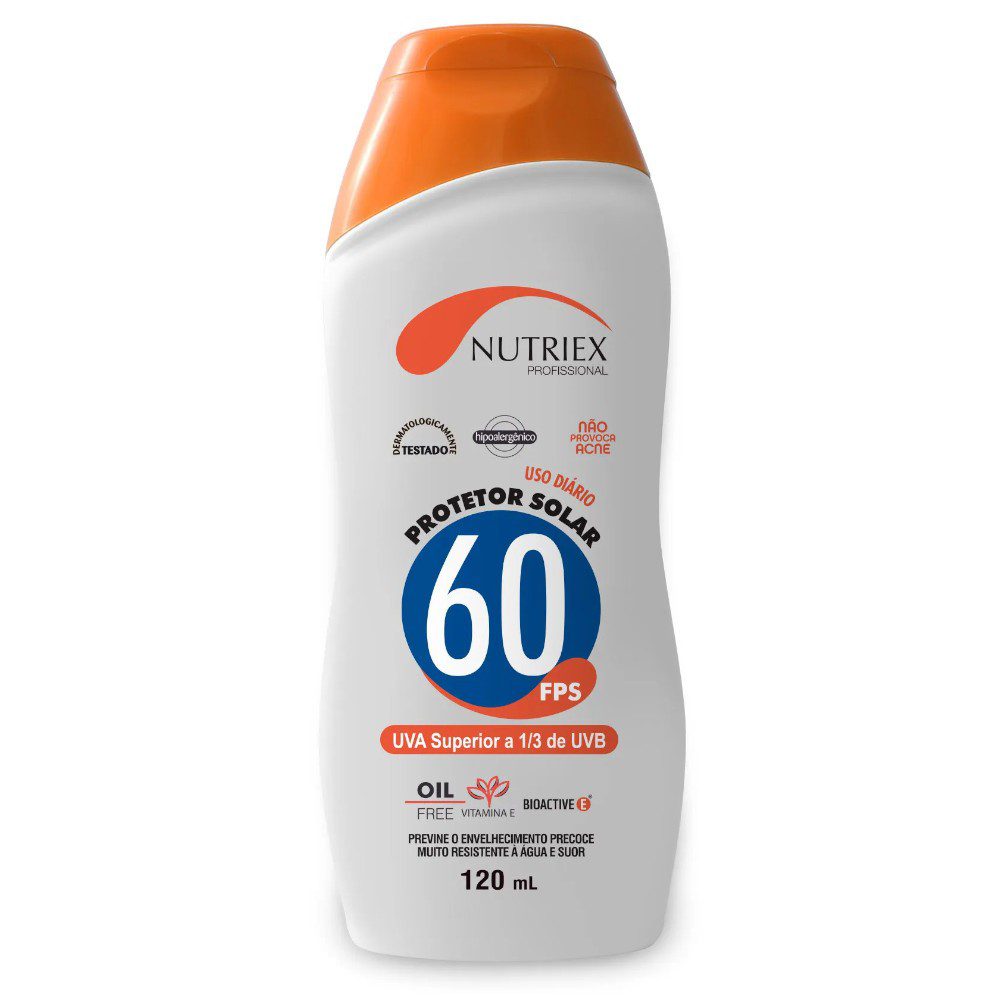 CREME DE PROT. SOLAR FPS 60 BISNAGA 120 ML - NUTRIEX