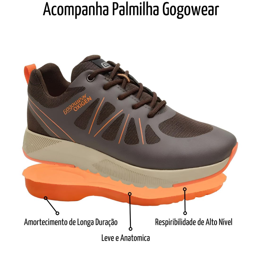 Tênis de Segurança Modelo Urano Low em Microfibra e Sola de EVA Premium Gogowear - Imagem 3