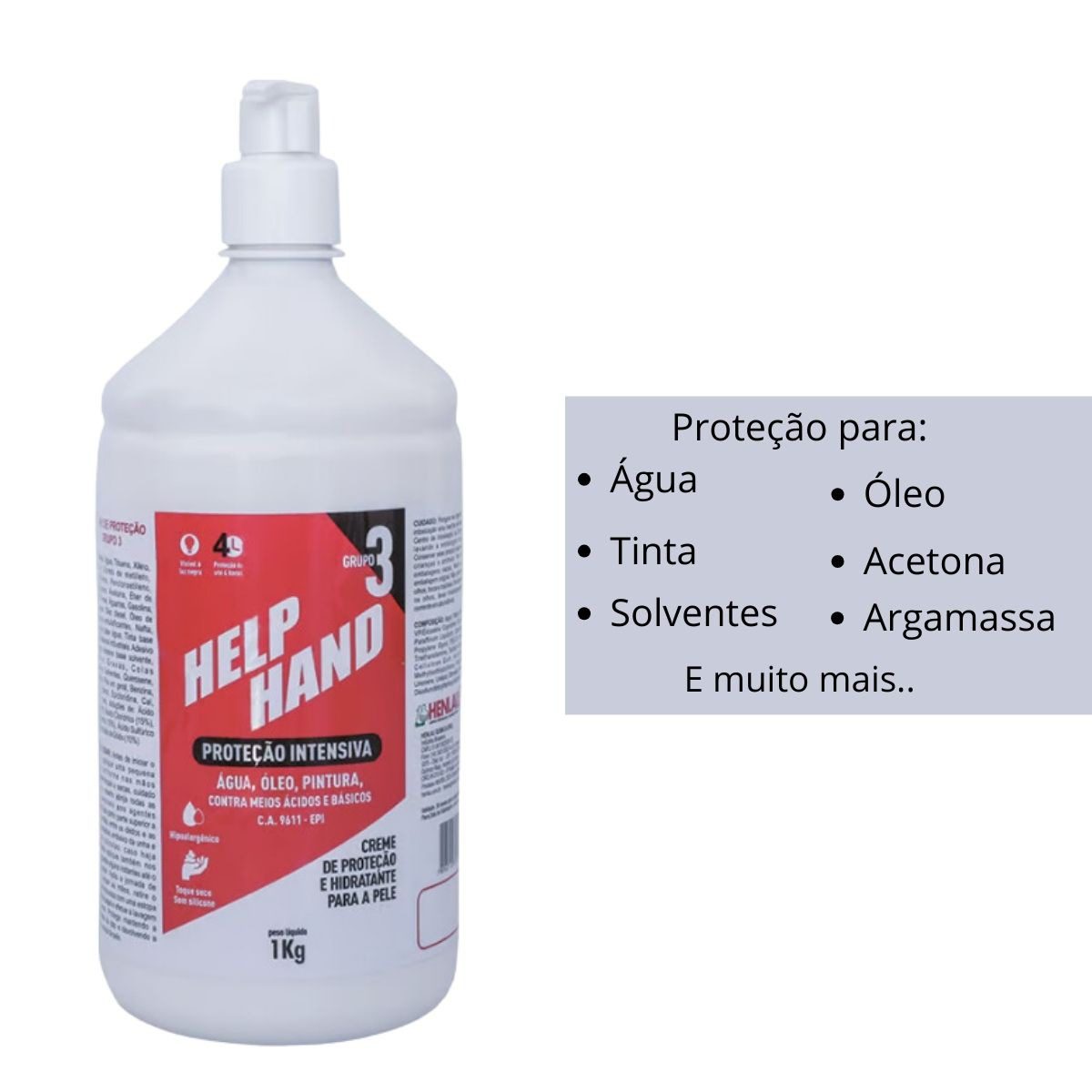 Help Hand Proteção Intensiva Creme Hidratante para a Pele - Imagem 4