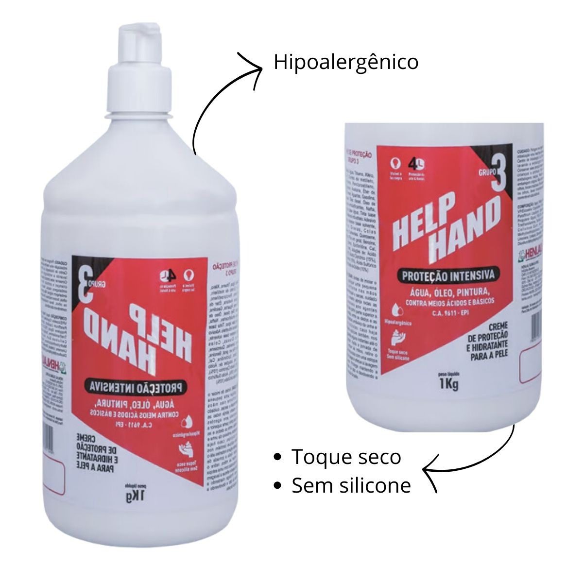 Help Hand Proteção Intensiva Creme Hidratante para a Pele - Imagem 2