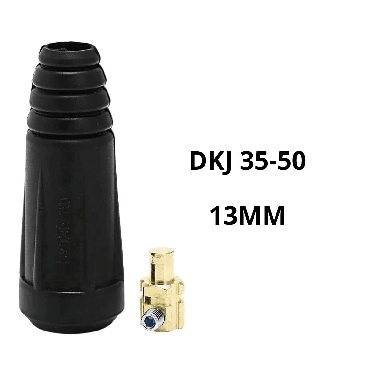 Conector Engate Macho13mm Cabo De Solda 35 A 50mm - 2 peças - Imagem 2