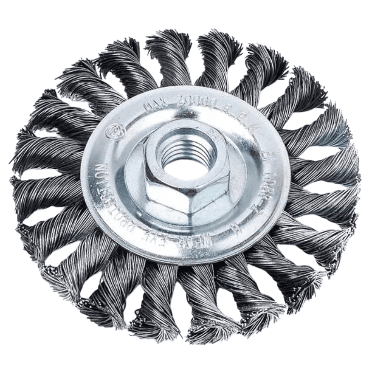 Escova Circular Aço Trançado 4.1/2" Rosca M14