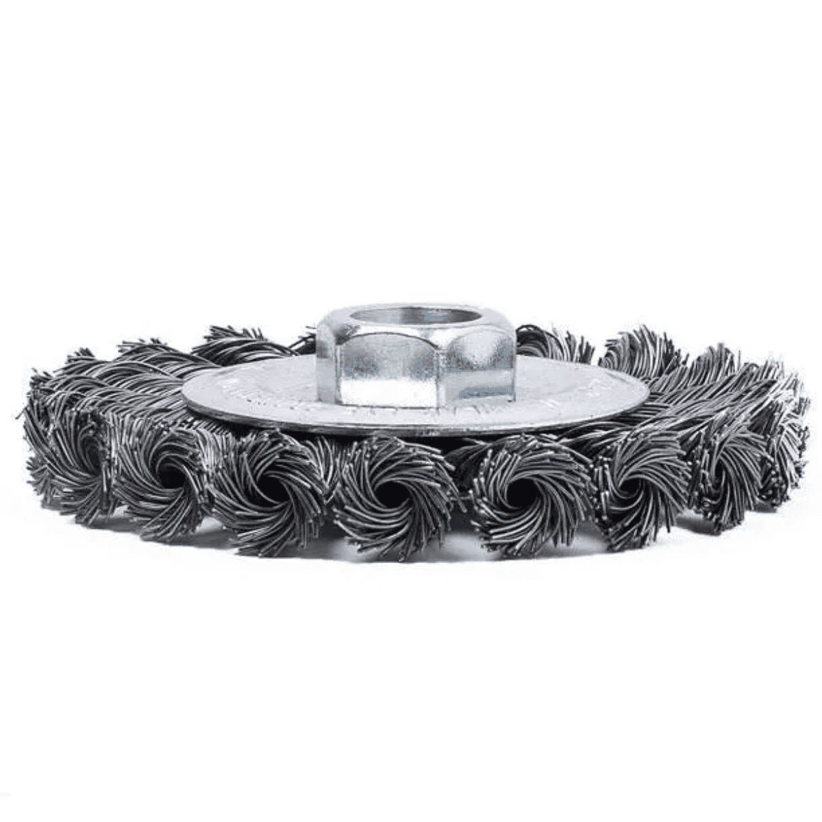 Escova Circular Aço Trançado 4.1/2" Rosca M14 - Imagem 2