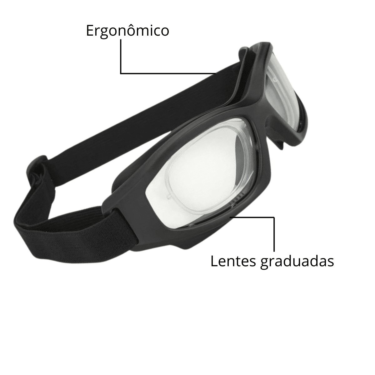 Óculos De Proteção D-Tech Lente Incolor - Danny - Imagem 2