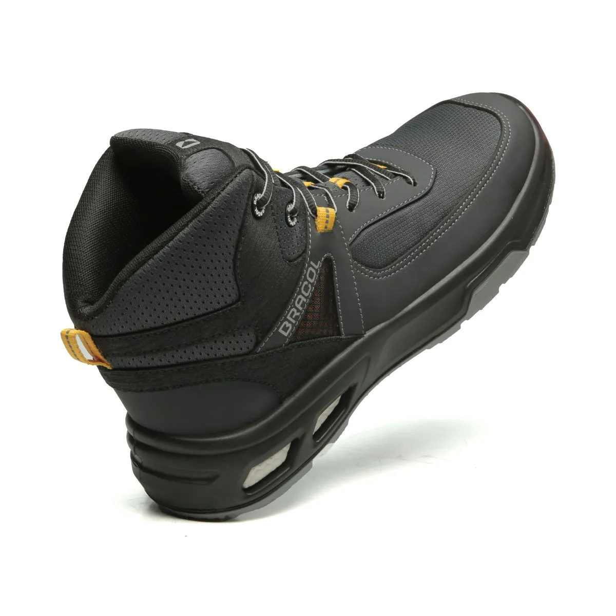 Bota de Amarrar Detroit Ultra com Biqueira de PVC Tipo Tênis Coturno Bracol - Imagem 2